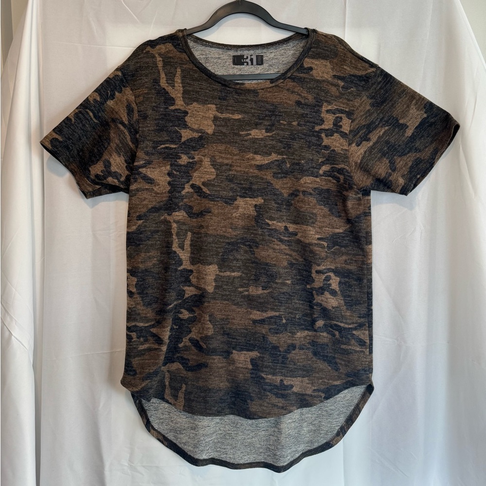 Le31 Men's Camouflage Short Sleeve Tee